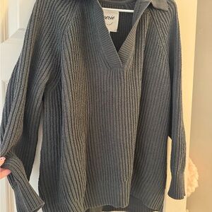 Aerie Charcoal Ribbed Women's Sweater
